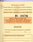Déclaration U.I / T.S cachetée